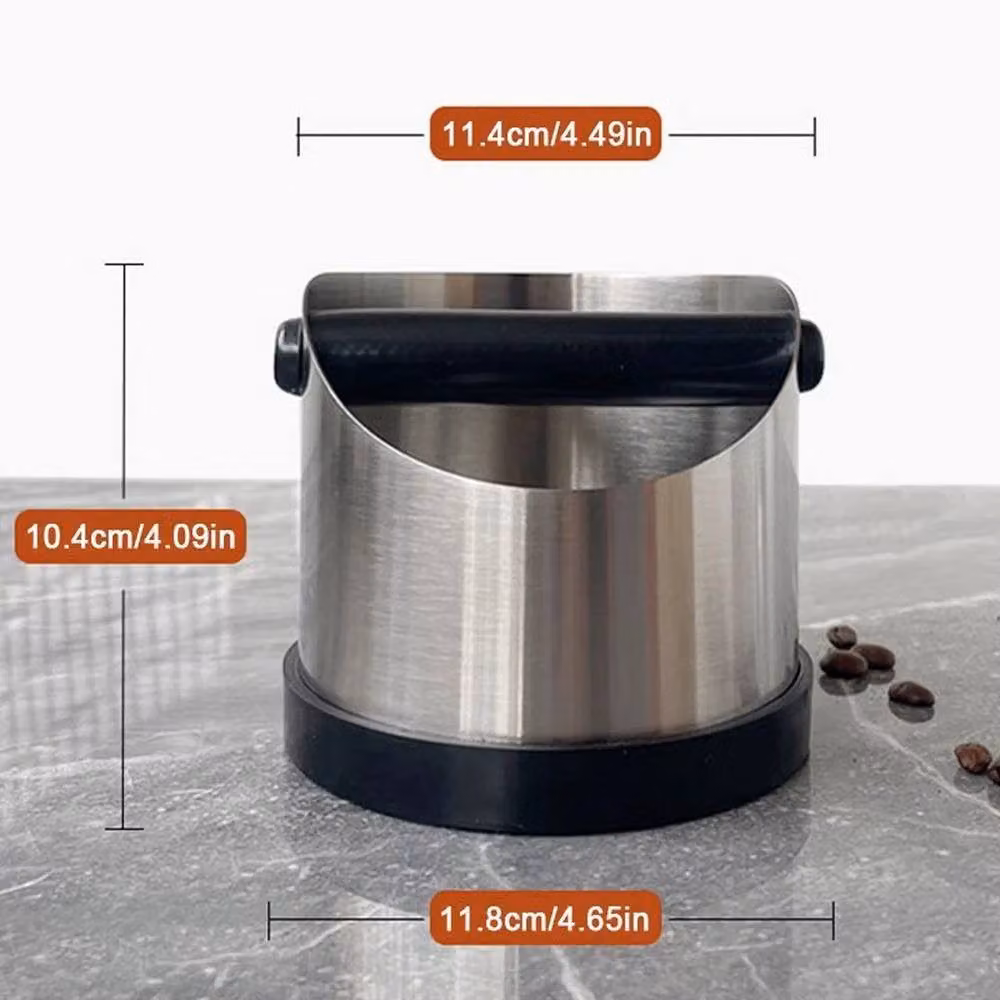 EONLION Stainless Steel Coffee Knock Out Box Espresso Residue Container in Silver – 2