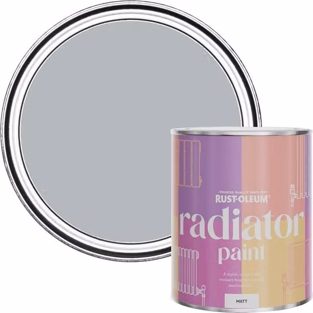 Rust-Oleum Blue Matt Radiator Paint, 750ml
