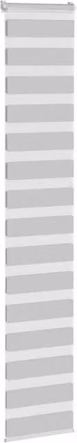 Berkfield Home Elegant Zebra Blind in Light Grey, W: 50 cm, H: 230 cm