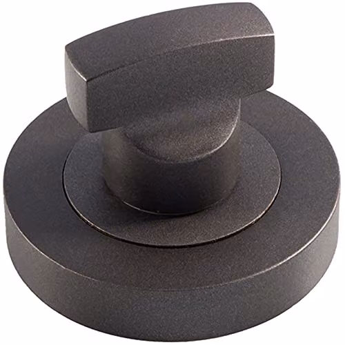 Loops Thumbturn Lock and Release Handle with Concealed Fix Round Rose in Matt Bronze – 1