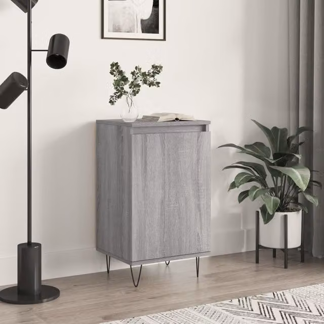 Berkfield Home Grey Sonoma Modern Sideboard in Engineered Wood W/D/H: 40 x 35 x 70 cm – 1