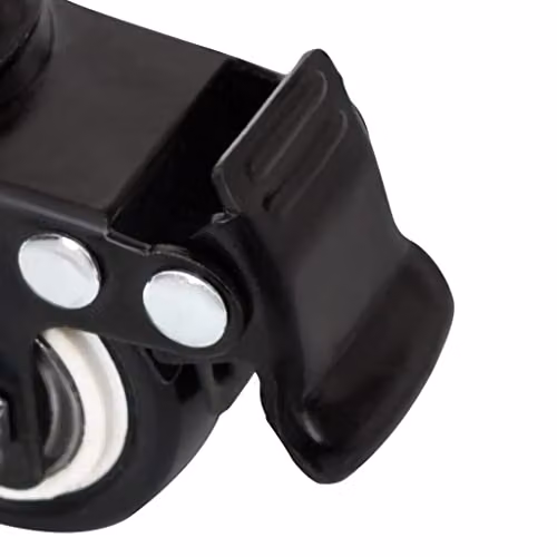 vidaXL 4-piece Black Iron Planter Wheels, W/D/H: 8 x 3.5 x 8 cm – 2