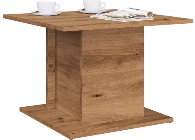 Berkfield Home Artisan Oak Coffee Table, Brown, W/D/H: 55.5 x 55.5 x 40 cm – 1