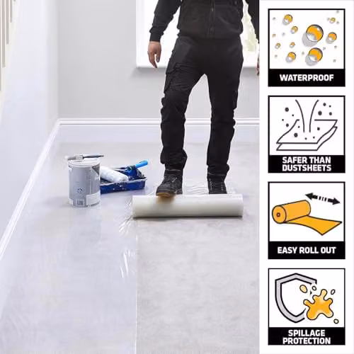 Sika Transparent Construction Film, W: 60 cm, L: 50 m – 2