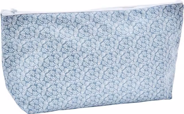 Murmur Quinn Small Cotton Bathroom Wash Bag in Ballintoy Blue