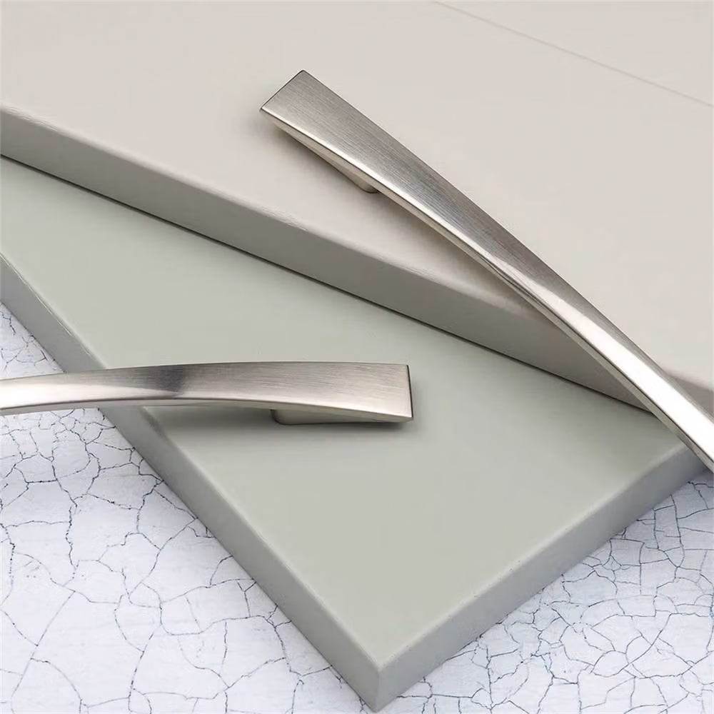 Nordara 10 Pack Brushed Silver Nickel Bar Kitchen Cupboard Handles, 160mm – 3