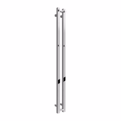 Reina Todi Chrome Designer Heated Towel Rail, Silver, H: 80 cm, W: 10.8 cm – 2
