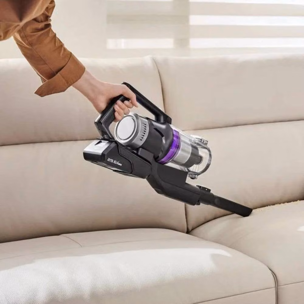 Eureka NEC490SE Cordless Bagged Vacuum Cleaner, 350W, 0.6L, Black and Purple – 3