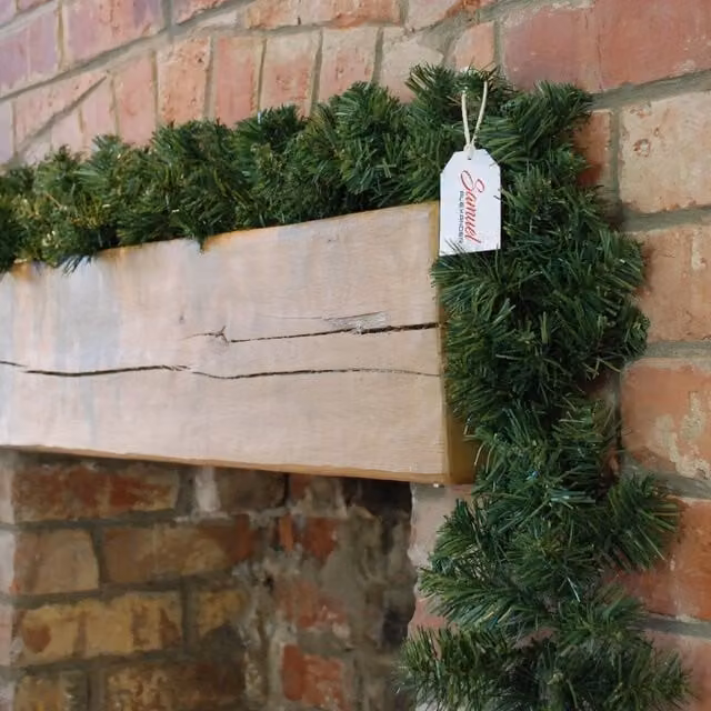 Samuel Alexander 2 Pack Plain Green Imperial Pine Christmas Garland Decoration, W/D/H: 270 x 20 x 20 cm – 1