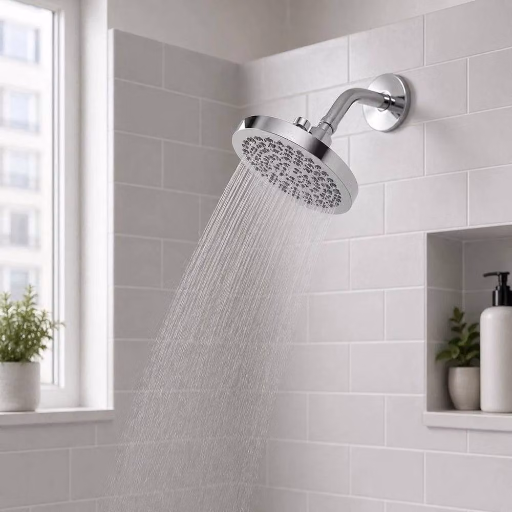 PAWNORA High Pressure Round Rain Overhead Shower Head Replacement in Silver and Chrome – 2