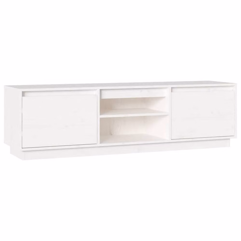 Berkfield Home White Solid Wood Pine TV Cabinet W/D/H: 140 x 35 x 40 cm – 2