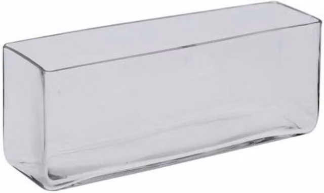 KDMD Clear Glass Trough Indoor Planter