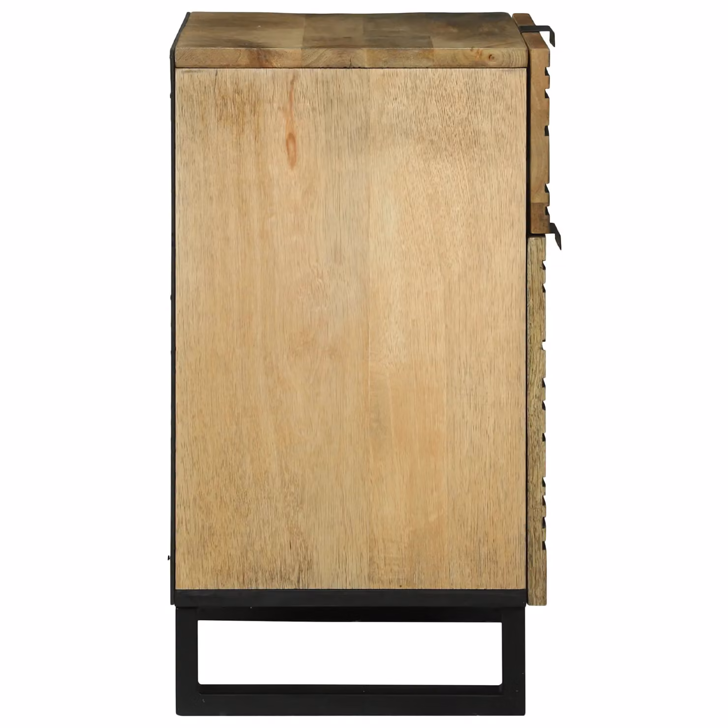 Berkfield Home Bedside Cabinet in Brown Solid Mango Wood W/D/H: 50 x 33 x 60 cm – 4