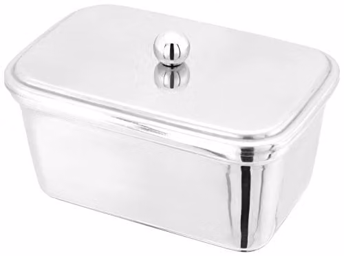 Judge Stainless Steel Butter Holder, Silver, W: 10 cm, D: 15 cm, H: 7.5 cm