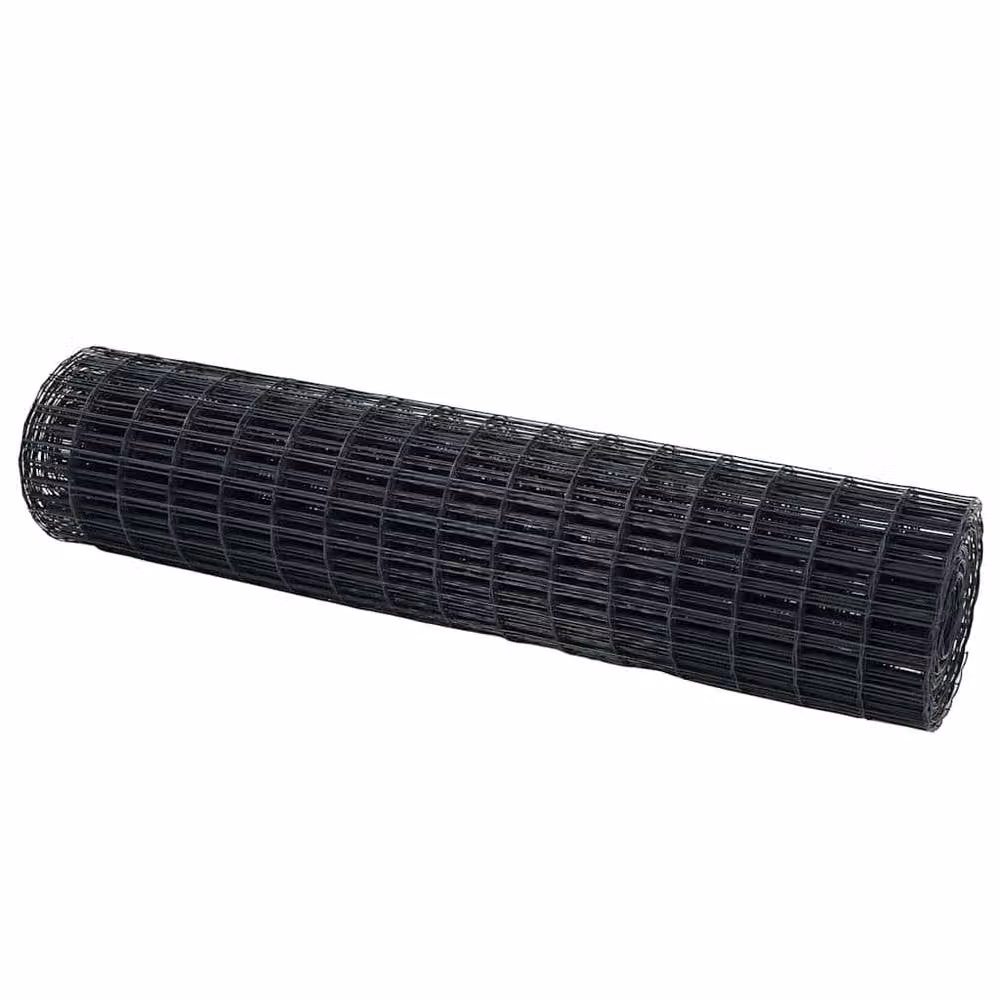 Berkfield Home Euro Fence PVC-Coated Steel Fencing in Dark Grey, 1 x 25 m – 2
