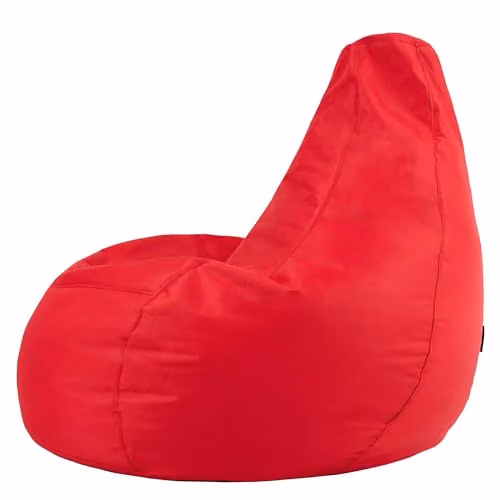 Bean Bag Bazaar Red Outdoor Bean Bags with Filling Included, 2 Pack – 3