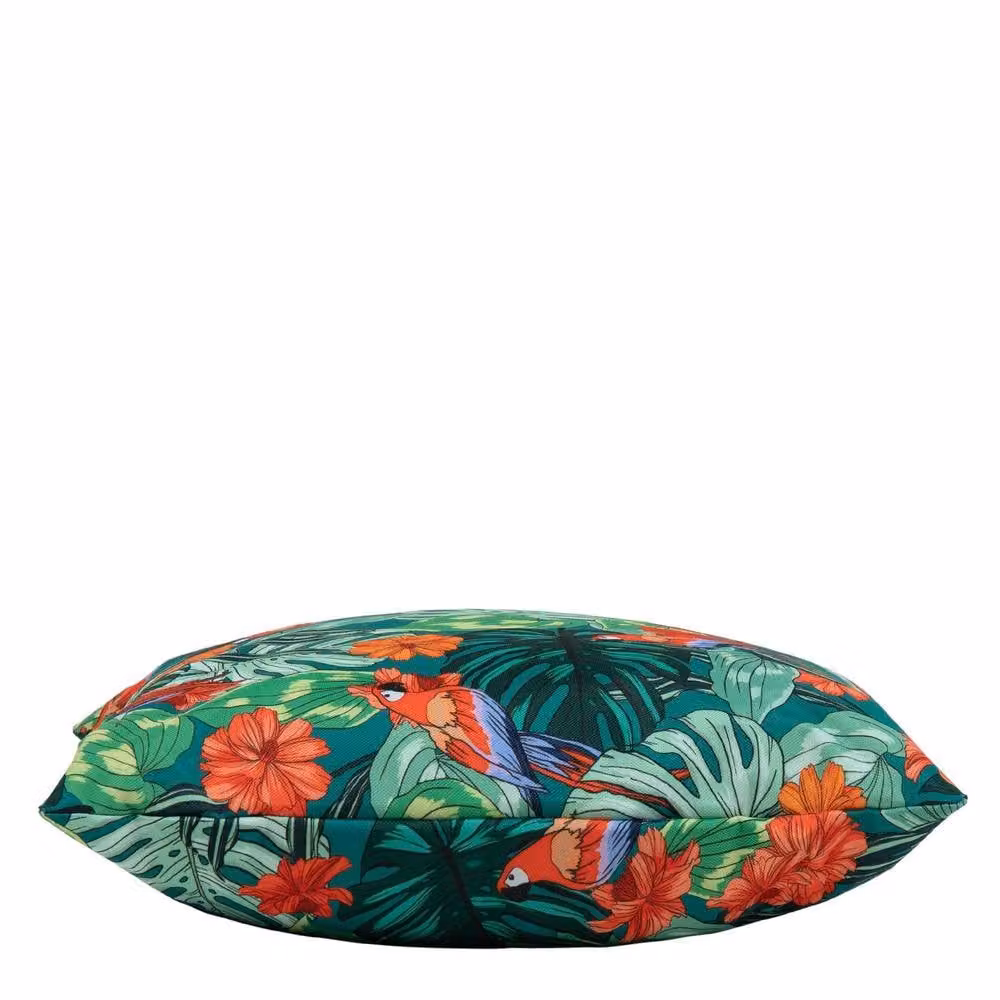 ICON Set of 4 Parrot Print Outdoor Square Cushions in Green and Multicolour – 2