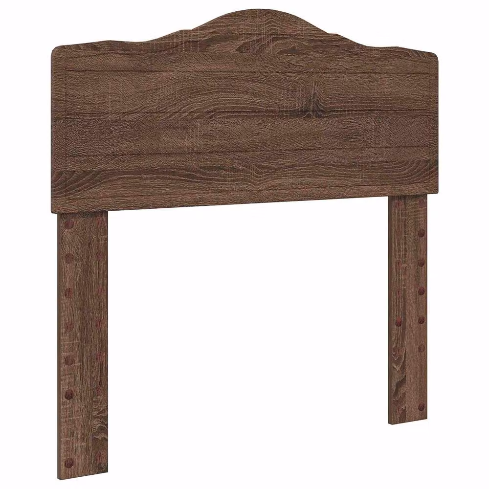 Berkfield Home Modern Bed Frame with Headboard and Drawers in Brown Oak and Solid Pine Wood, W: 75 cm, L: 190 cm – 3
