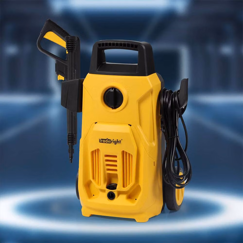 Traderight 1600W High Power Electric Pressure Washer for Patio and Car Cleaning, Yellow – 3
