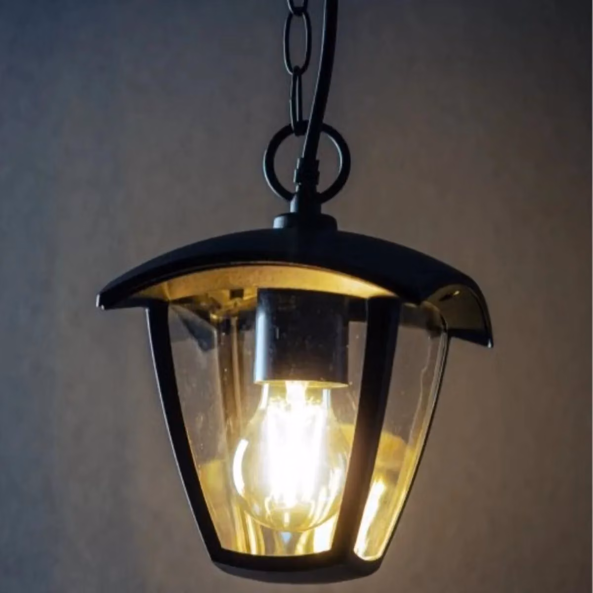 CGC Lighting Violet Outdoor Chain Hanging Lantern Light in Black – 3