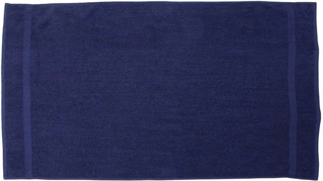 Towel City Classic Blue Cotton Terry Bath Towel with Hanging Loop