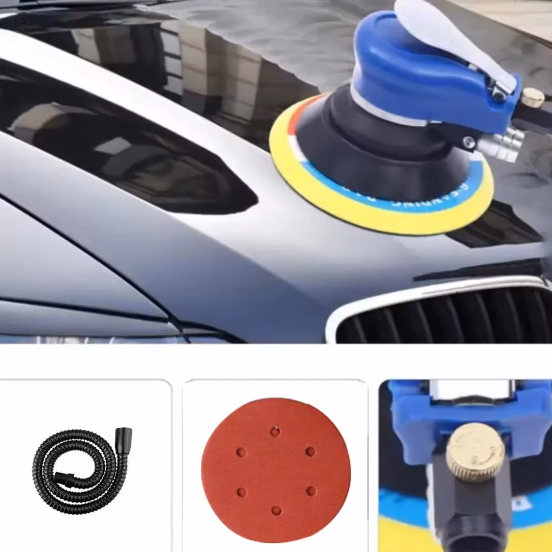SPETLEK Blue Pneumatic Random Orbital Polisher Sander, 150mm Dual Action – 6