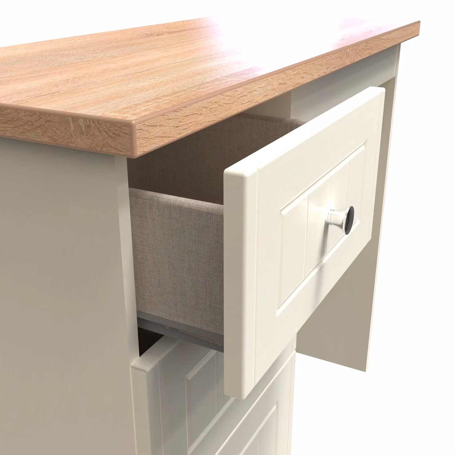 2 U Cambridge 3 Drawer Vanity in Cream – 2