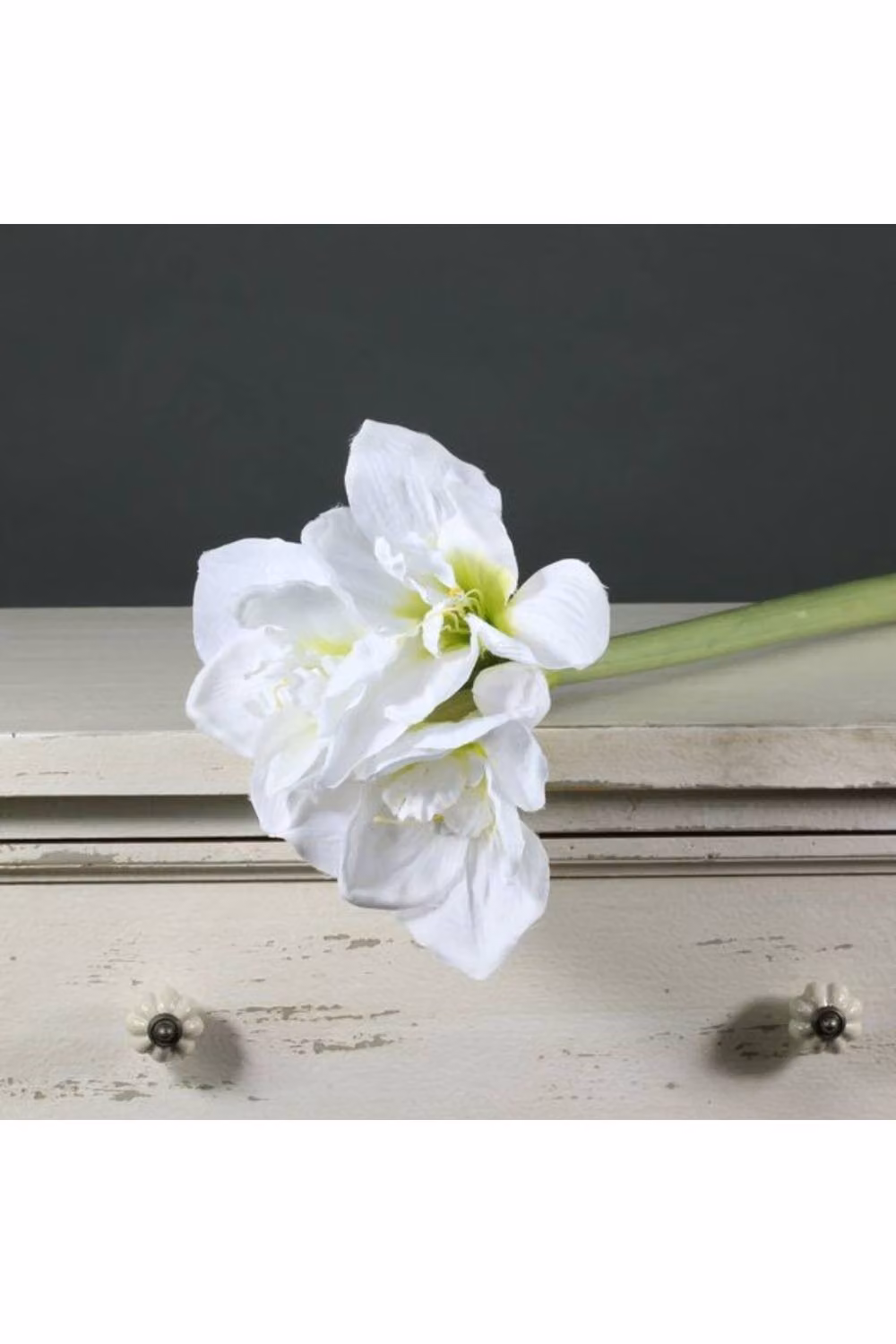 KDMD Amaryllis Spray White Artificial Flowers, Height: 60 cm – 2