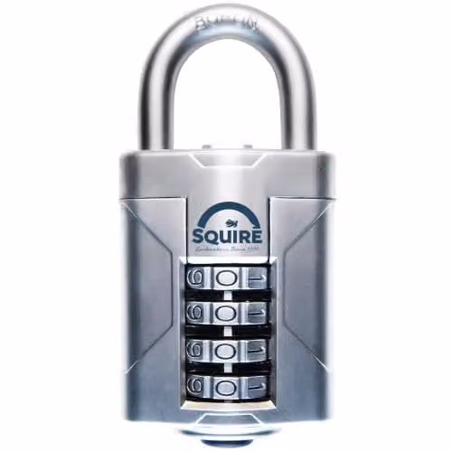 Squire Vulcan Combi 50 Heavy Duty Combination Padlock in Blue