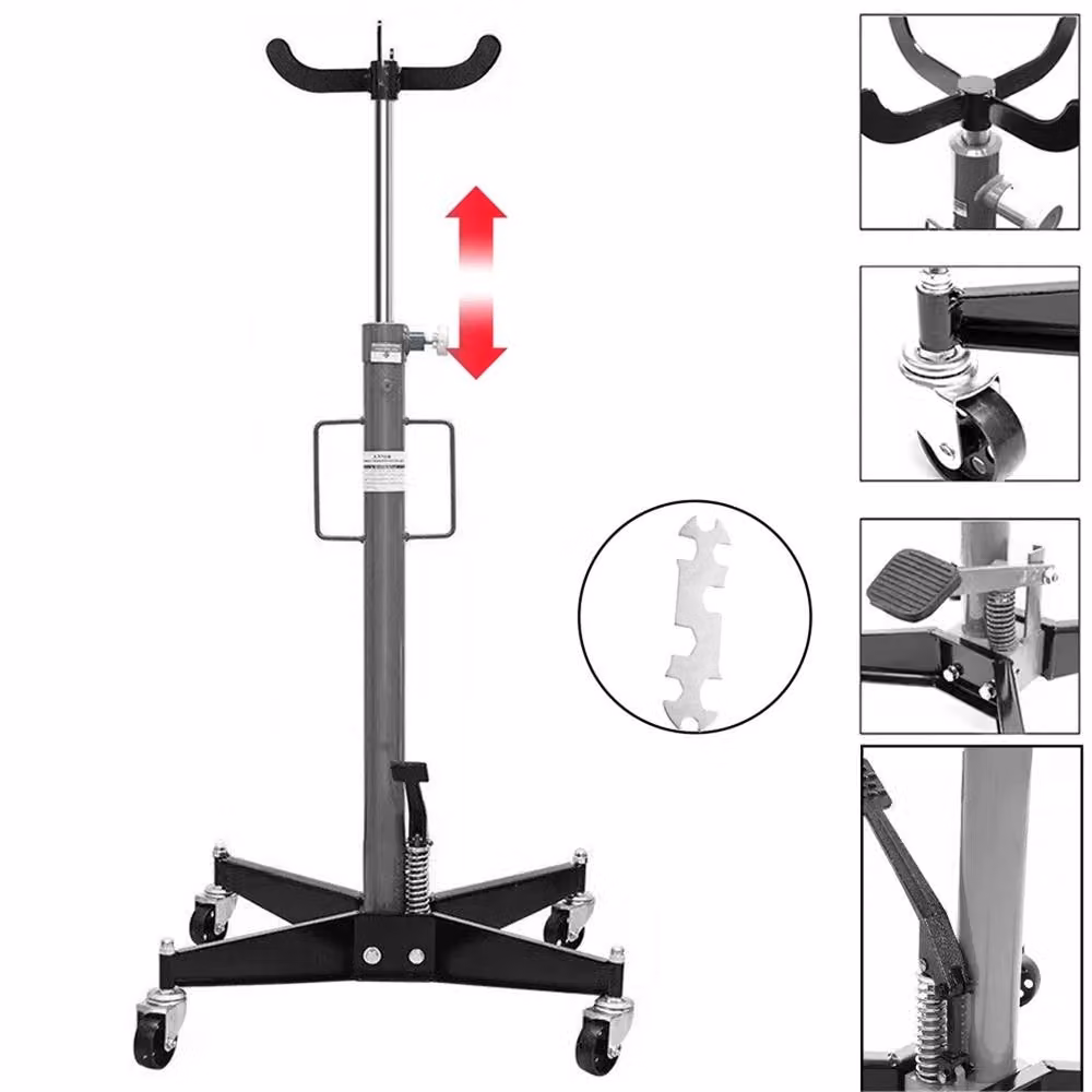Ventryn 0.5T Hydraulic Transmission Jack and Manual Gearbox Auto Part Lifter Hoist Stand in Silver – 3
