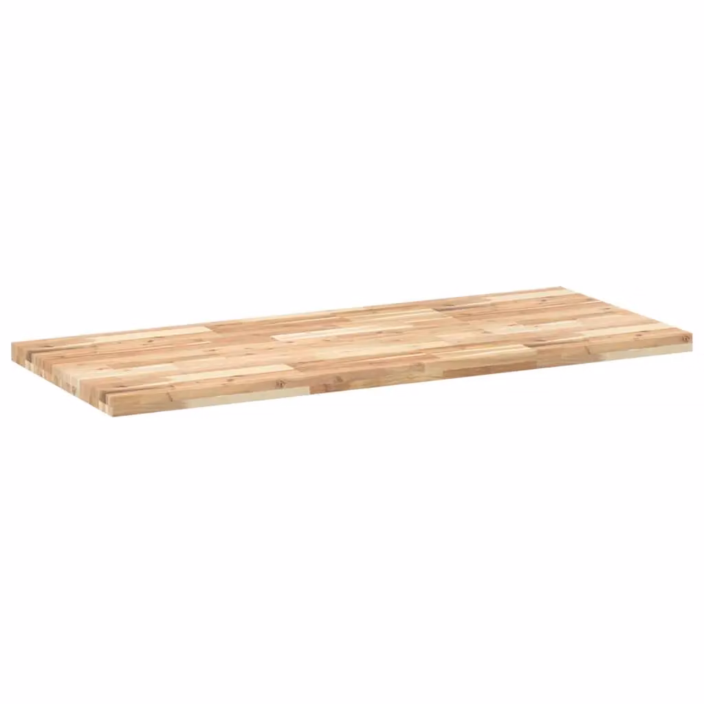 Berkfield Home Solid Wood Acacia Desk Top in Brown, Untreated, W/D/H: 120 x 60 x 4 cm – 2