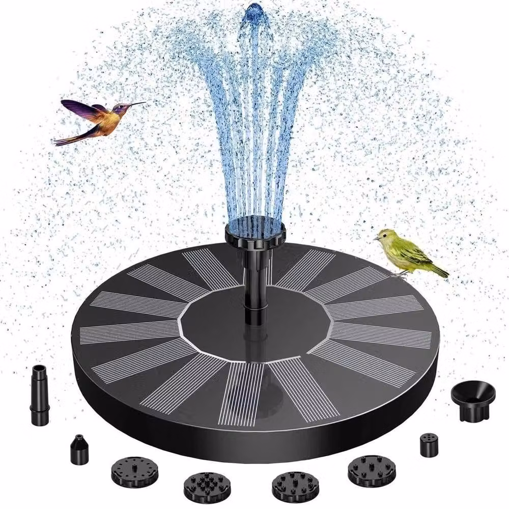 KORVIXA Solar Fountain in Black – 2