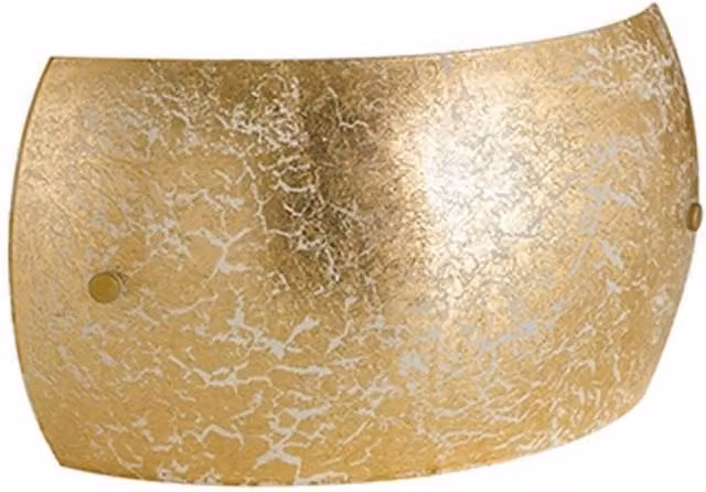 Netlighting VANITY 2 Light Flush Wall Light Gold/Brass W/D/H: 27 x 15 x 8.5 cm
