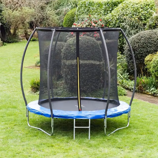 Leapfrog Blue and Green Lantern Shaped Mini Trampoline with Safety Net