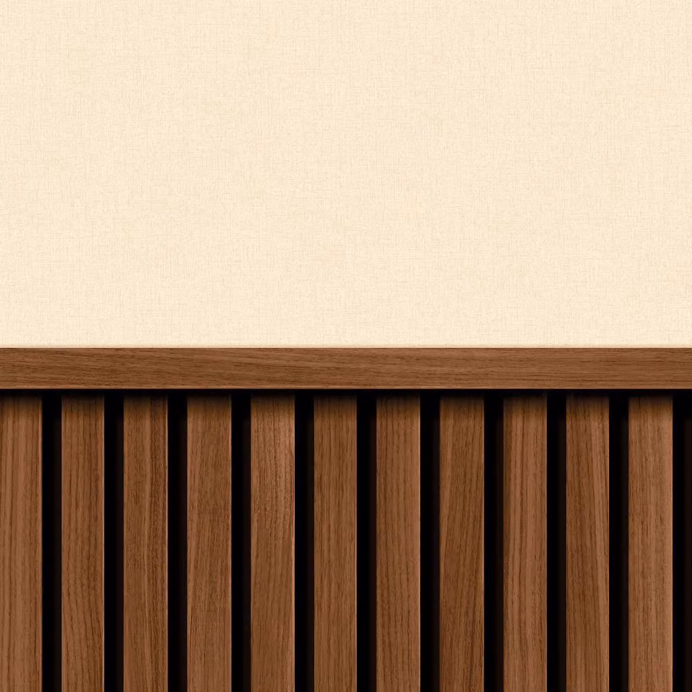 Hoopla Walls Walnut Wood Slat Texture Wallpaper in Brown – 2
