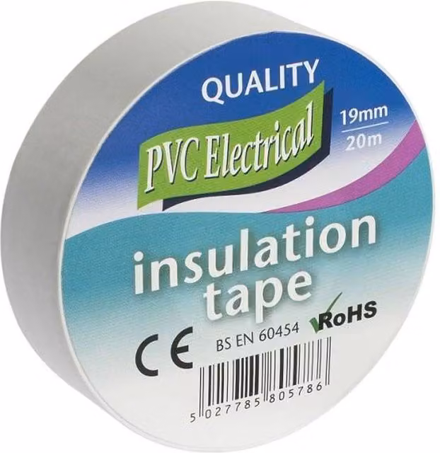 Universal Textiles White PVC Electrical Insulation Tape, Width: 19 mm, Length: 20 m – 1