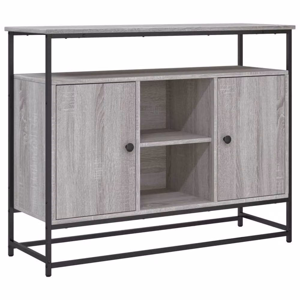 Berkfield Home Grey Sonoma Sideboard, W/D/H: 100 x 35 x 80 cm – 2