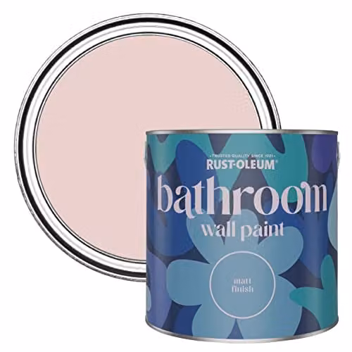 Rust-Oleum Pink Water-Resistant Bathroom Wall and Ceiling Paint, Pink, 2.5 l