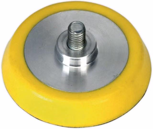 Loops 50mm Hook and Loop Backing Pad with 5/16 Inch UNF Thread for Angle Grinder Discs, Yellow