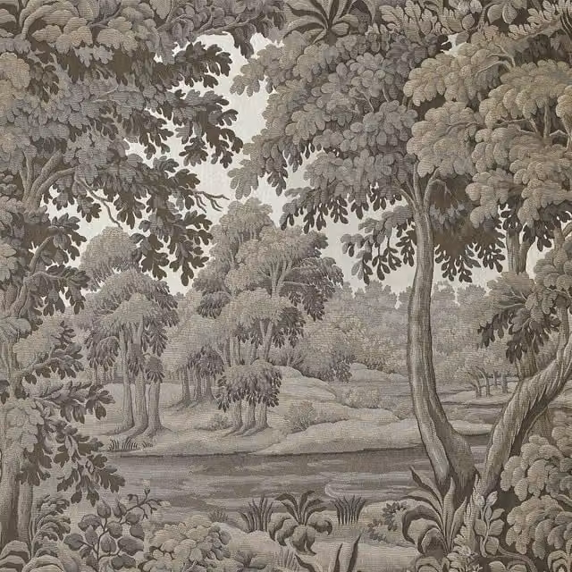 House of Hackney Plantasia Botanical Floral Wallpaper in Grey, Roll (W: 180 cm, H: 300 cm)