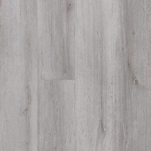 Vinyl Flooring UK Hardcore Plank Wood Effect SPC Click LVT Flooring in Mid Grey, 5.2mm