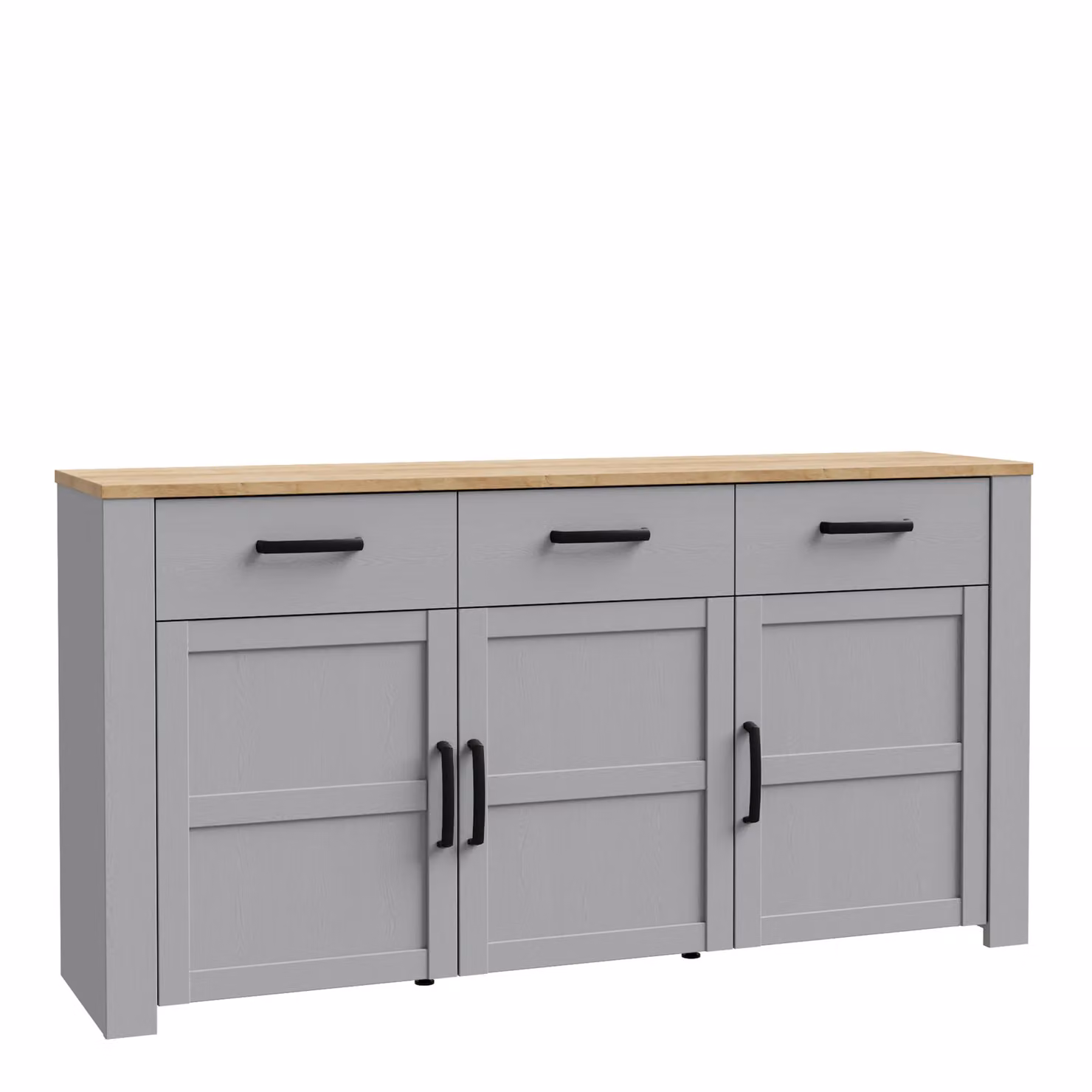 Furniture To Go Bohol Rustic Oak Sideboard in Grey and Black – 2