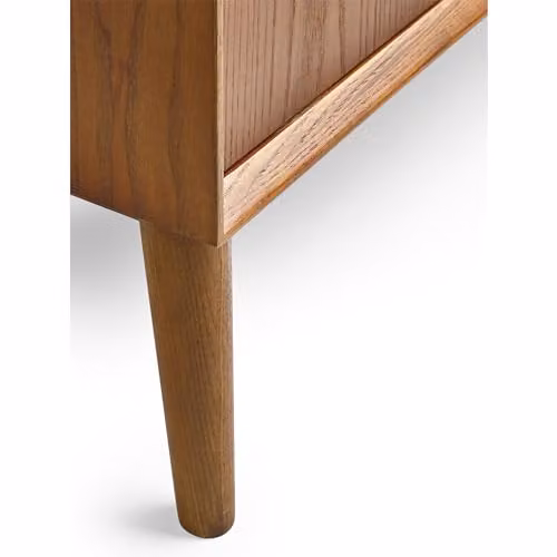 Julian Bowen Lowry Retro 2 Door 3 Drawer Sideboard in Cherry Ash Wood, W/D/H: 150 x 45 x 76 cm – 3