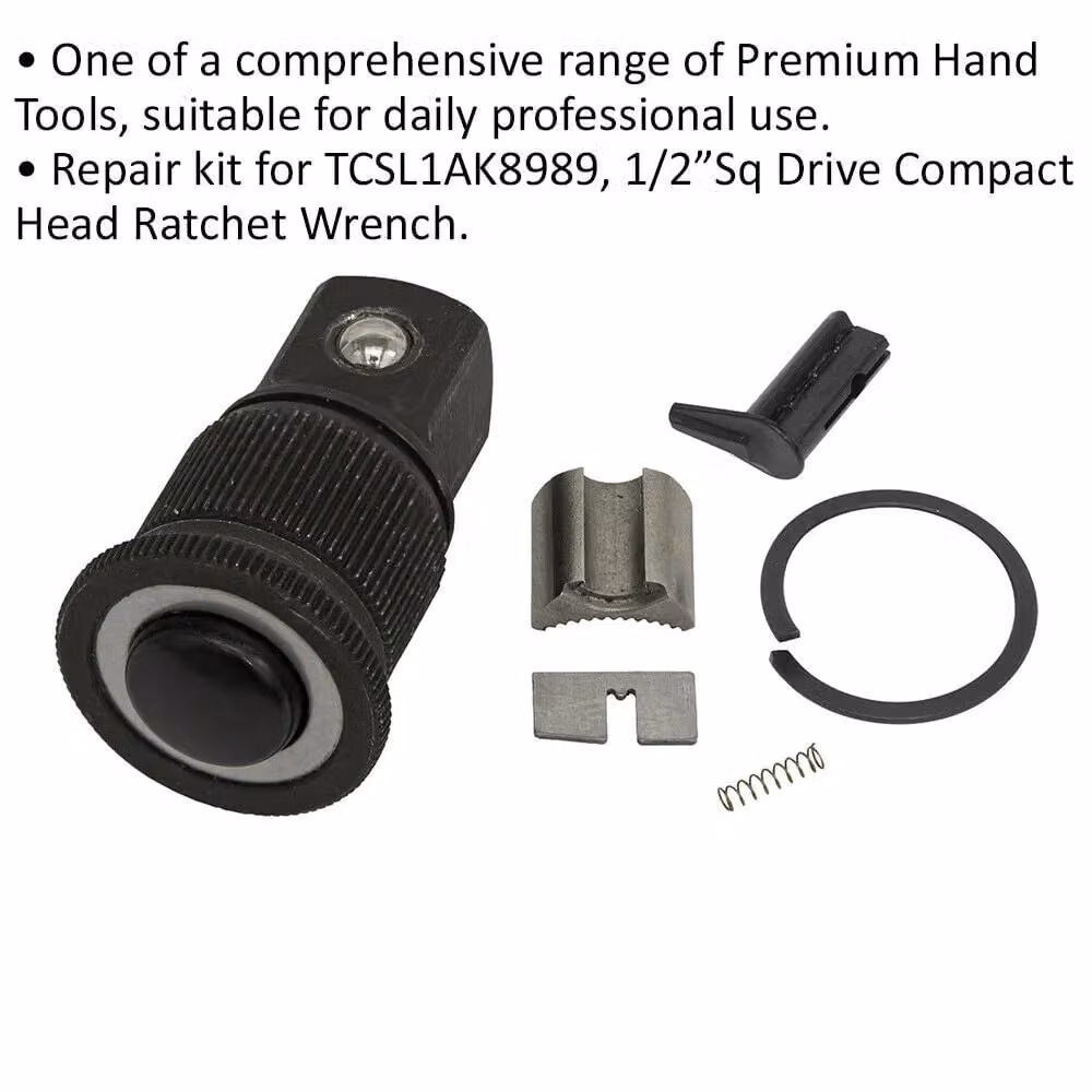 Loops 1/2 inch Sq Drive Repair Kit for ys02038 Compact Head Ratchet Wrench, Multicolour – 2