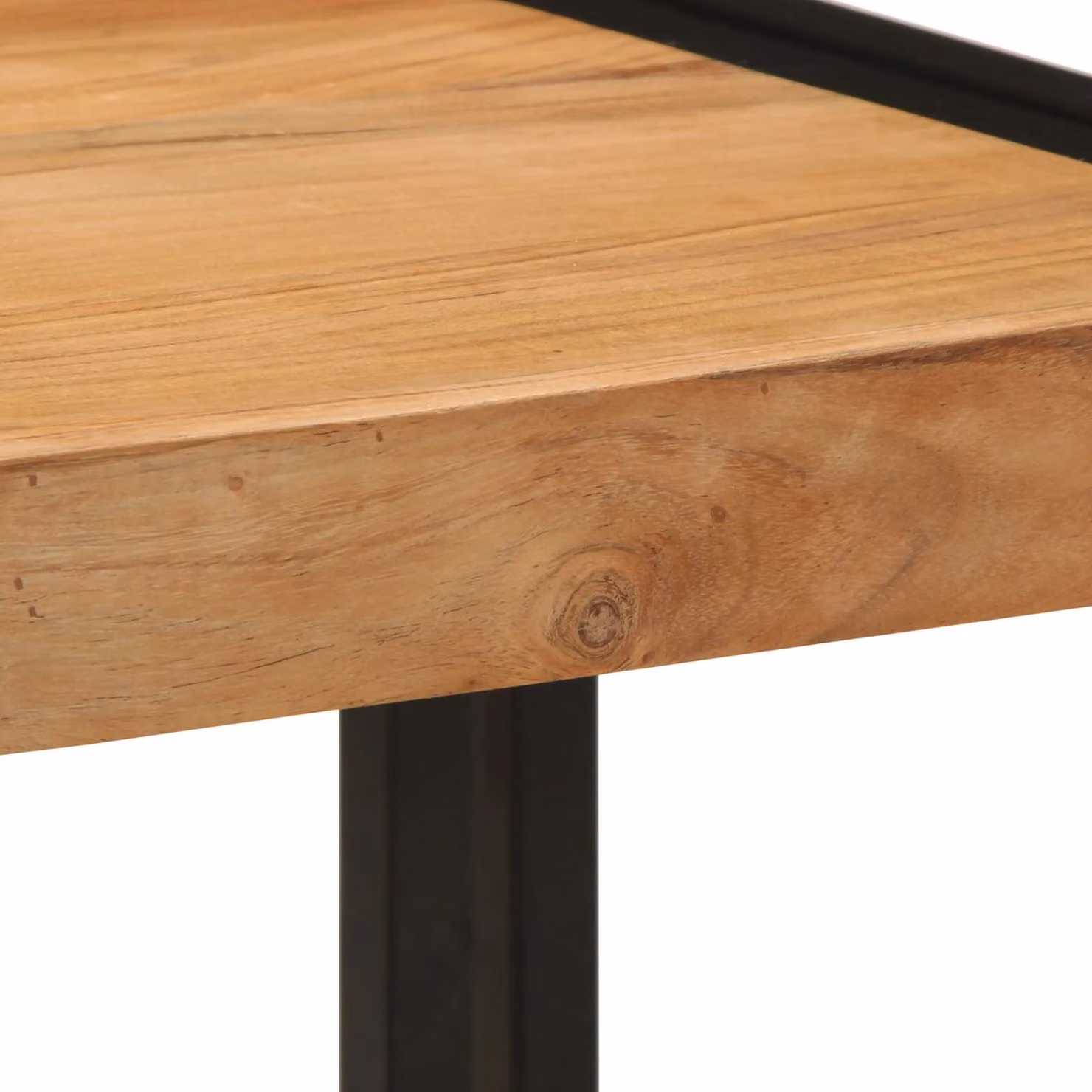 Berkfield Home Brown Acacia Solid Wood Coffee Table W/D/H: 40 x 50 x 38 cm – 6