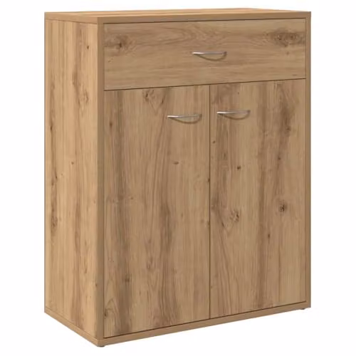 vidaXL Artisan Oak Sideboard in Brown, W/D/H: 60 x 30 x 75 cm – 1