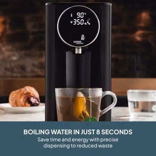 Cooks Professional Digital Hot Water Dispenser 2600W with 2.7 l Tank, Black – 2