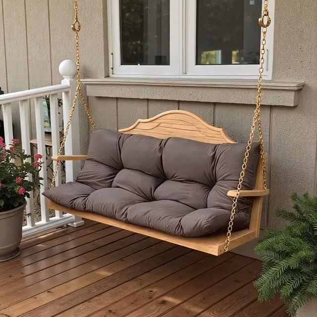 Kidkid Rectangular Weatherproof Outdoor Fabric Bench Cushion in Grey
