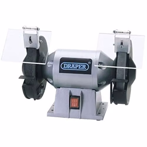Draper 66804 150mm 230V Bench Grinder in Blue and Silver – 1
