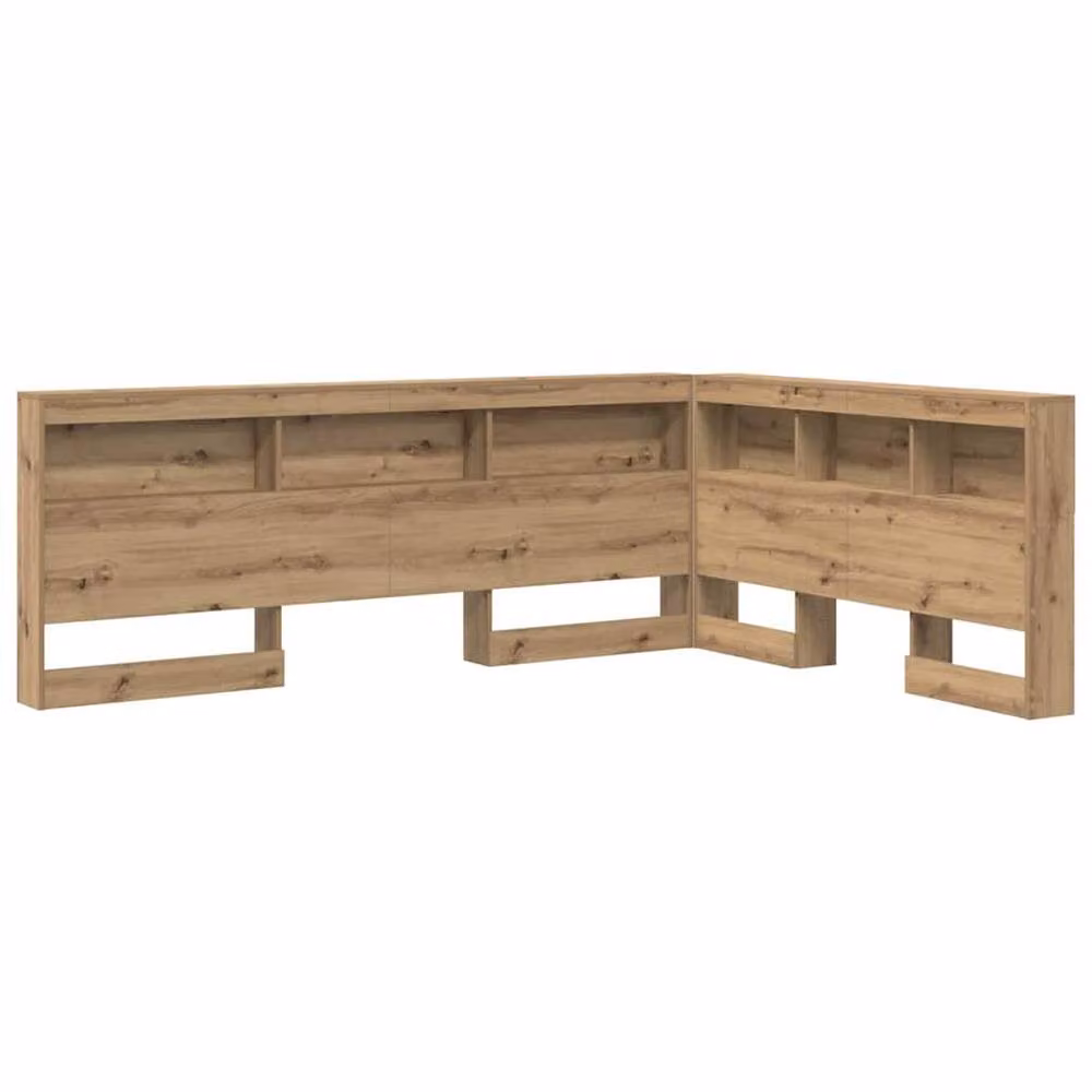 Berkfield Home Artisan Oak Storage Headboard with Shelf, Brown, Width: 160 cm – 3